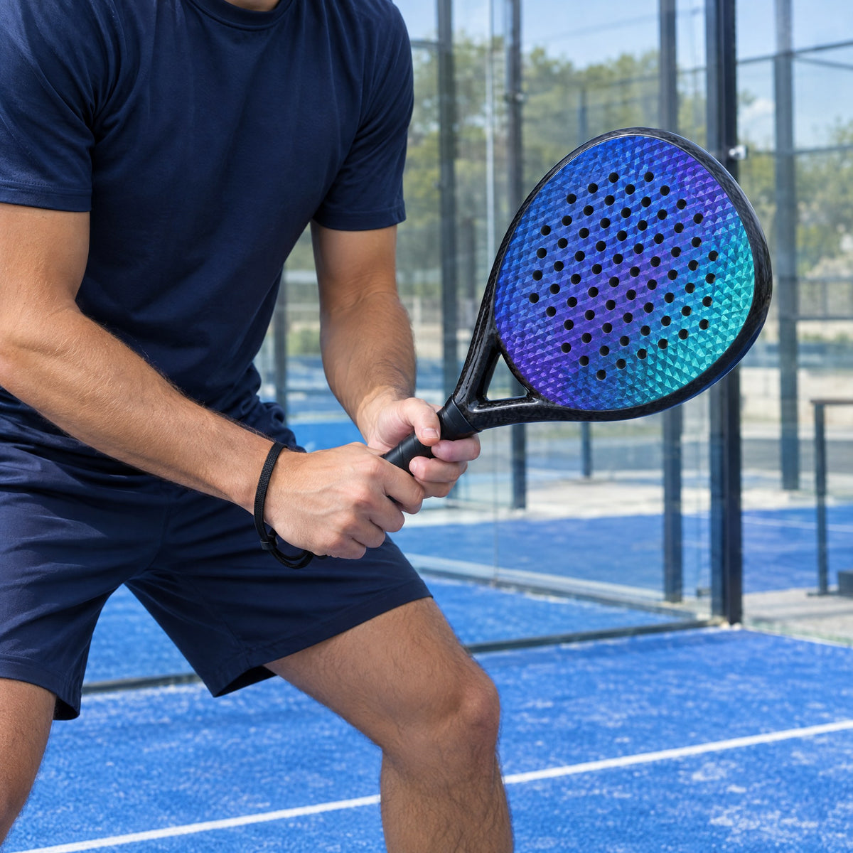 Padelviro Prism 3D Carbon Padel Racket – Colour-Changing Face