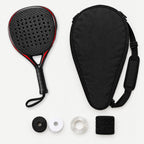 Padelviro Pulse 18K Carbon Padel Racket Gift Set – Bag, Overgrips & Tape