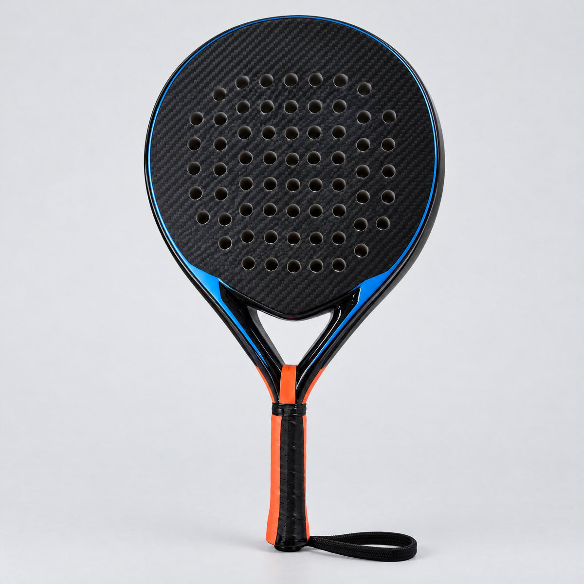 Padelviro Rally Carbon Round Padel Racket – EVA Core, 360g, With Cover