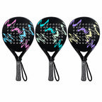Padelviro Scribble Carbon Round Padel Racket with Cover – Beginner