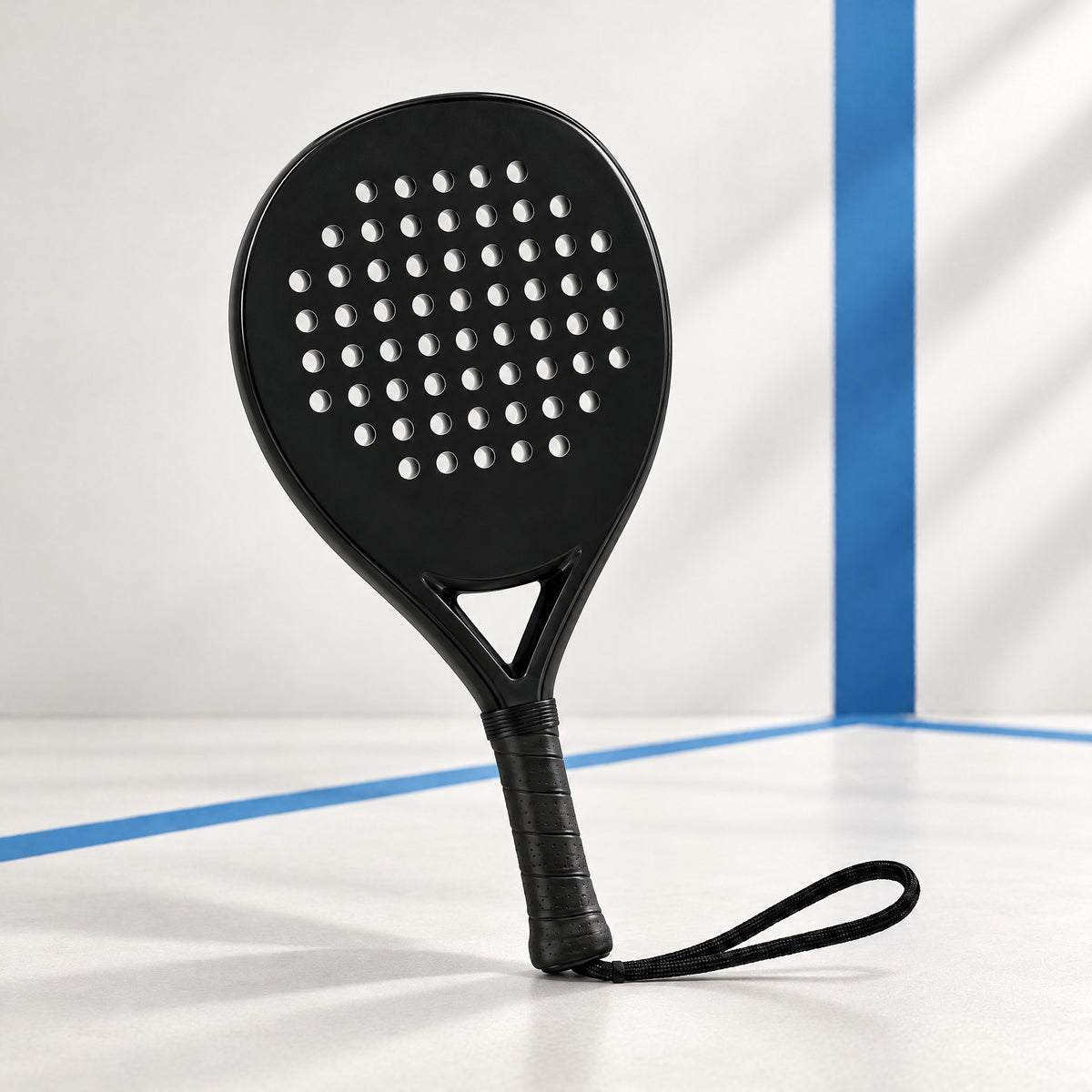 Padelviro Shadow Plain Black Carbon Padel Racket – Beginner