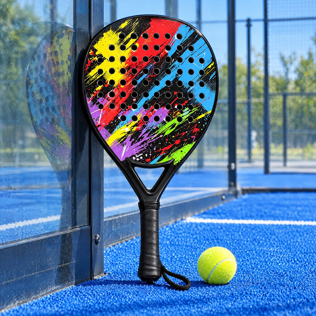 Padelviro Splash Carbon Padel Racket – Graffiti Design, Beginner
