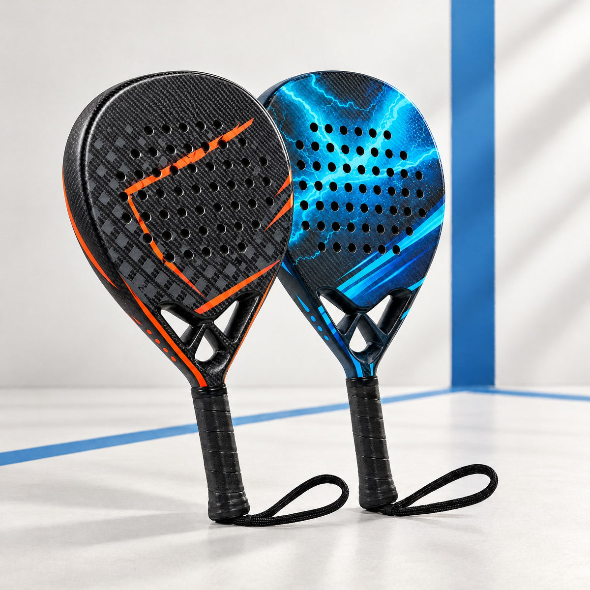 Padelviro Storm Carbon Diamond Padel Racket – Kevlar Reinforced, 38mm