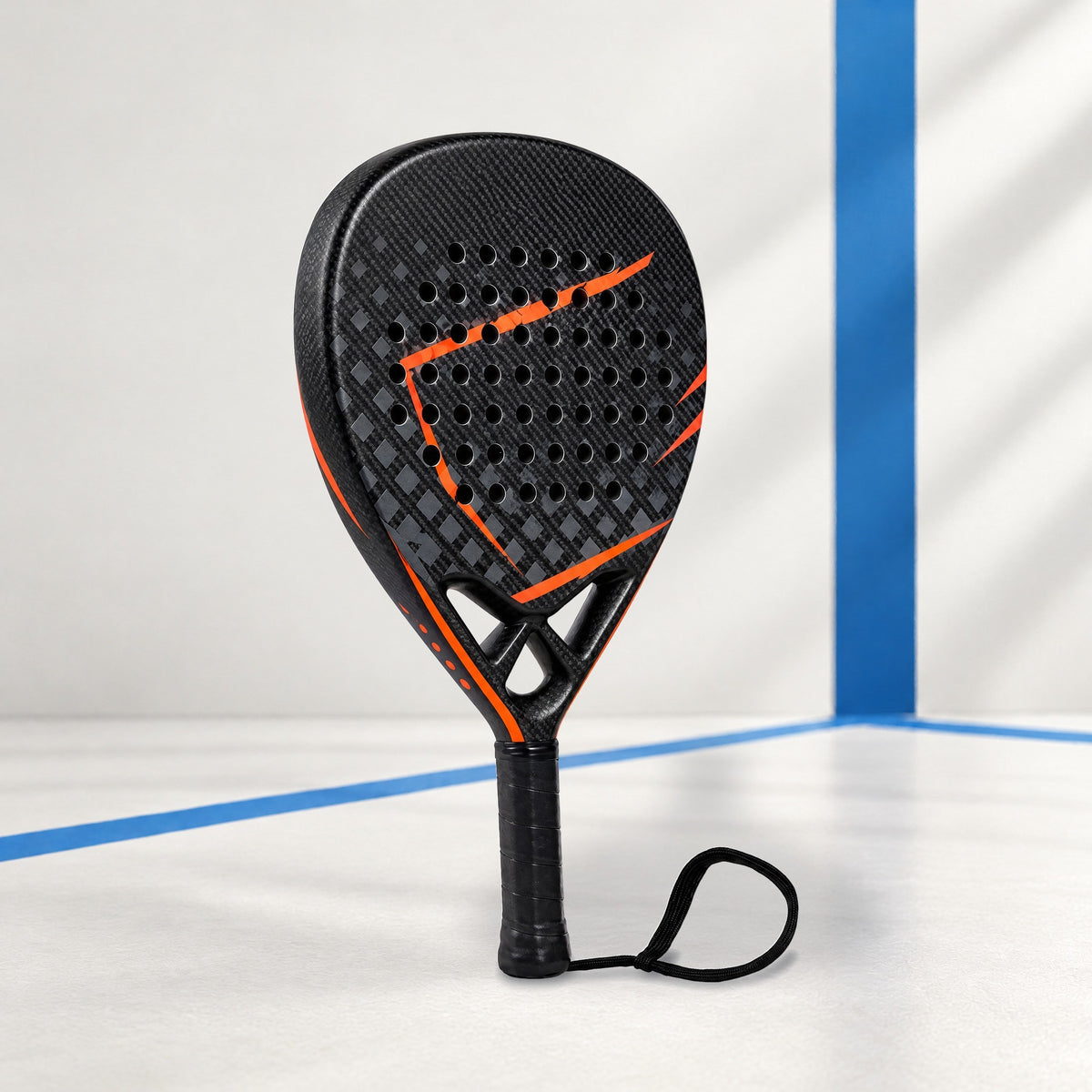 Padelviro Storm Carbon Diamond Padel Racket – Kevlar Reinforced, 38mm
