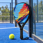 Padelviro Sunset Carbon Padel Racket – Orange & Blue, Beginner
