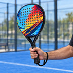 Padelviro Sunset Carbon Padel Racket – Orange & Blue, Beginner