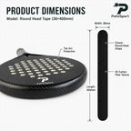 PatsSport 3K Carbon-Look Padel Frame Protection Tape – 3 Shapes