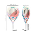 PatsSport Aquarelle Carbon Diamond Padel Racket – Matte White