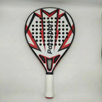 PatsSport Arrow Carbon Padel Racket – White & Red, 365 g