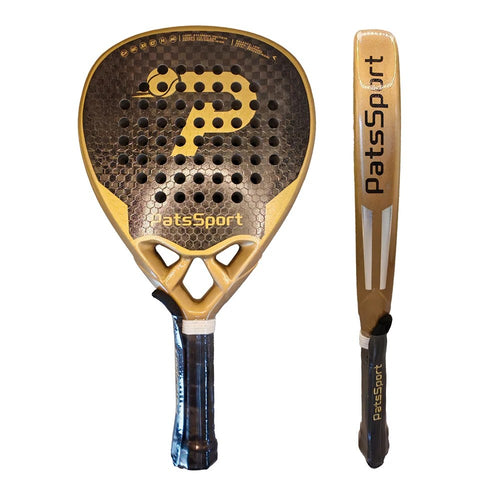 PatsSport Aurum 12K Carbon Diamond Padel Racket – 3D Sand Finish