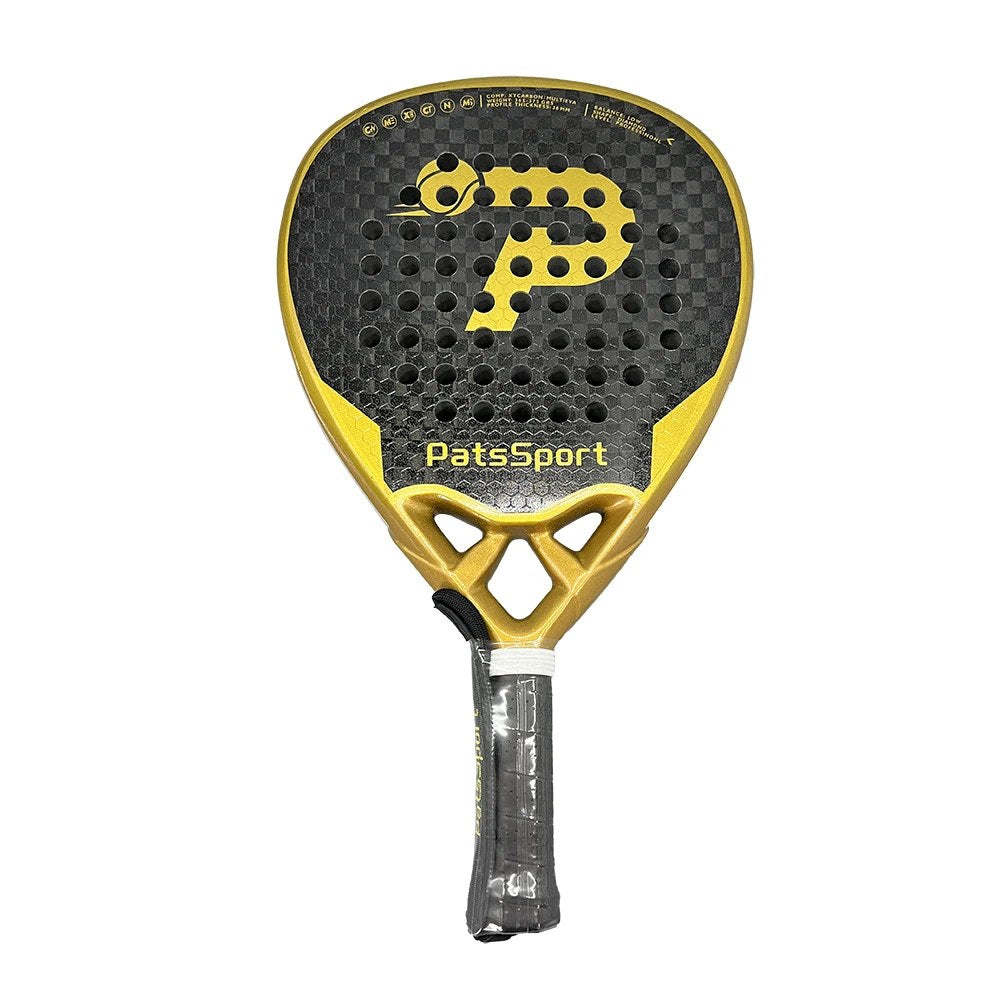 PatsSport Aurum 12K Carbon Diamond Padel Racket – 3D Sand Finish