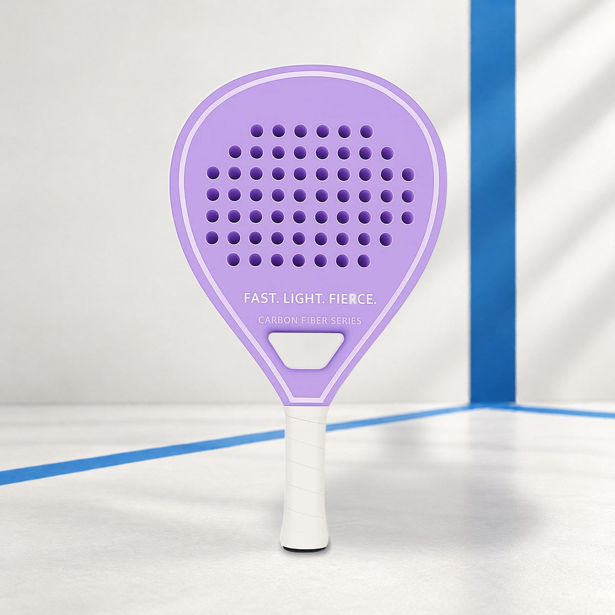 PatsSport Breeze Carbon Padel Racket – 60 Holes, 360 g, Pastel