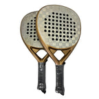 PatsSport Champagne 18K Carbon Padel Racket – Gold Frame, 3D Finish