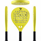 PatsSport Cub Junior Fibreglass Padel Racket – Yellow Puppy Design