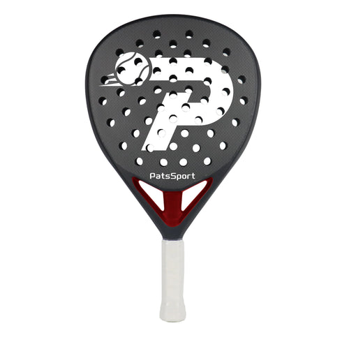 PatsSport Dagger 3K Carbon Diamond Padel Racket – Black & Red