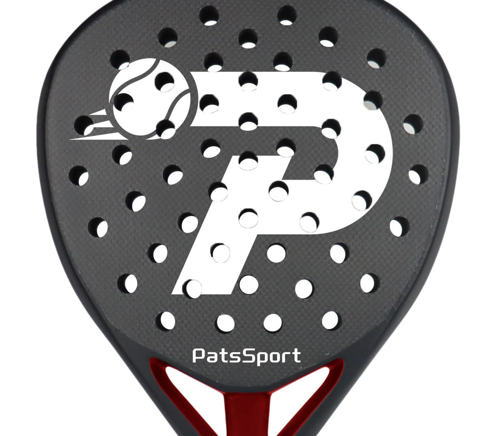 PatsSport Dagger 3K Carbon Diamond Padel Racket – Black & Red
