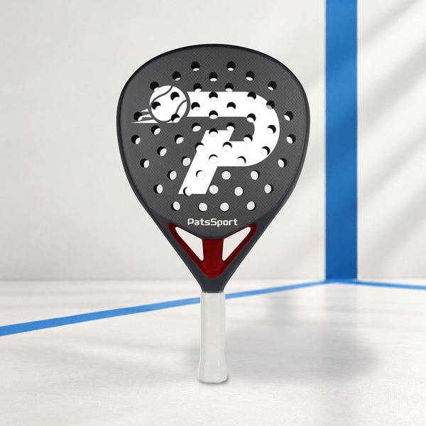 PatsSport Dagger 3K Carbon Diamond Padel Racket – Black & Red