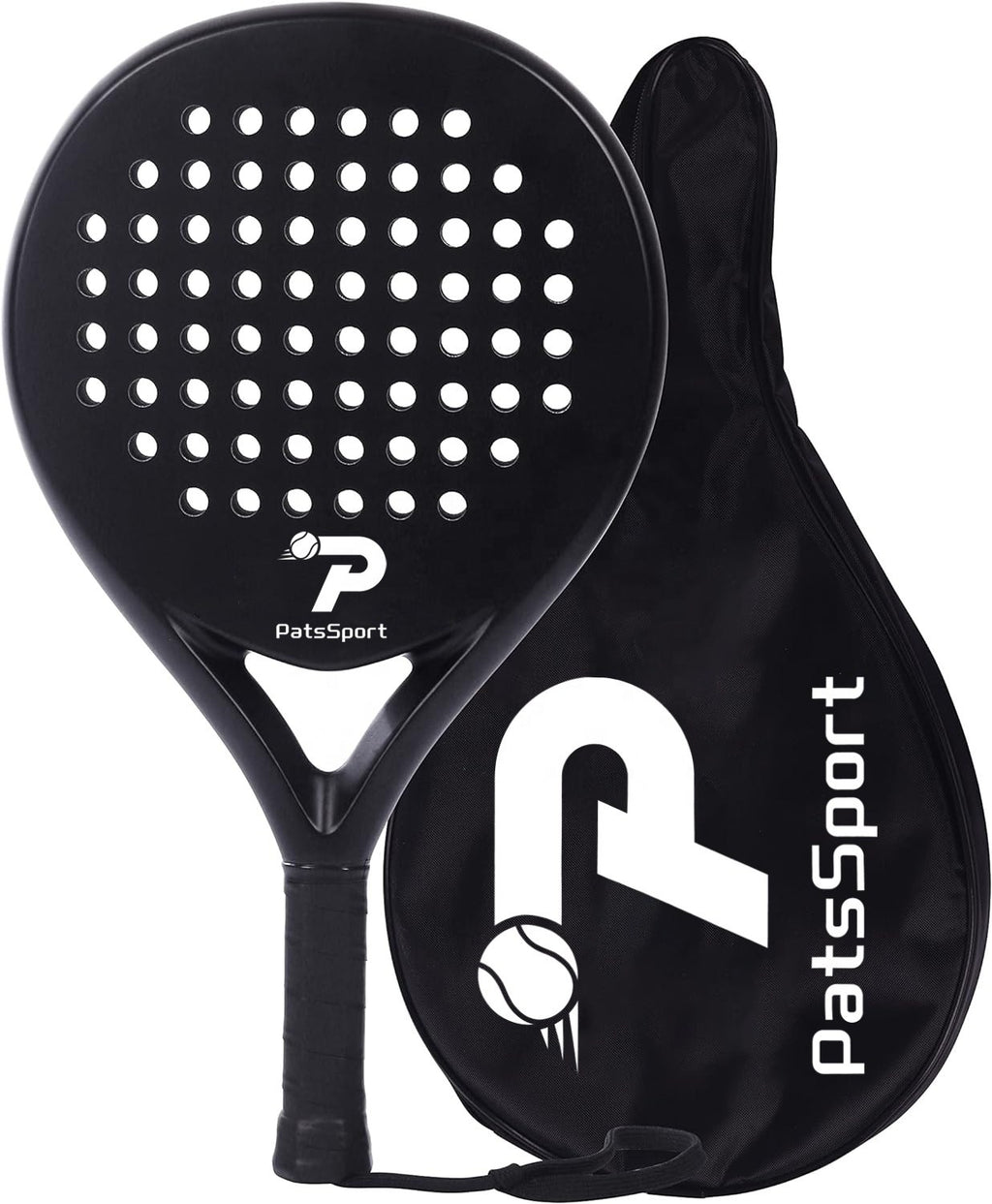 PatsSport Daily Graphite Padel Racket with Cover – Four Colours