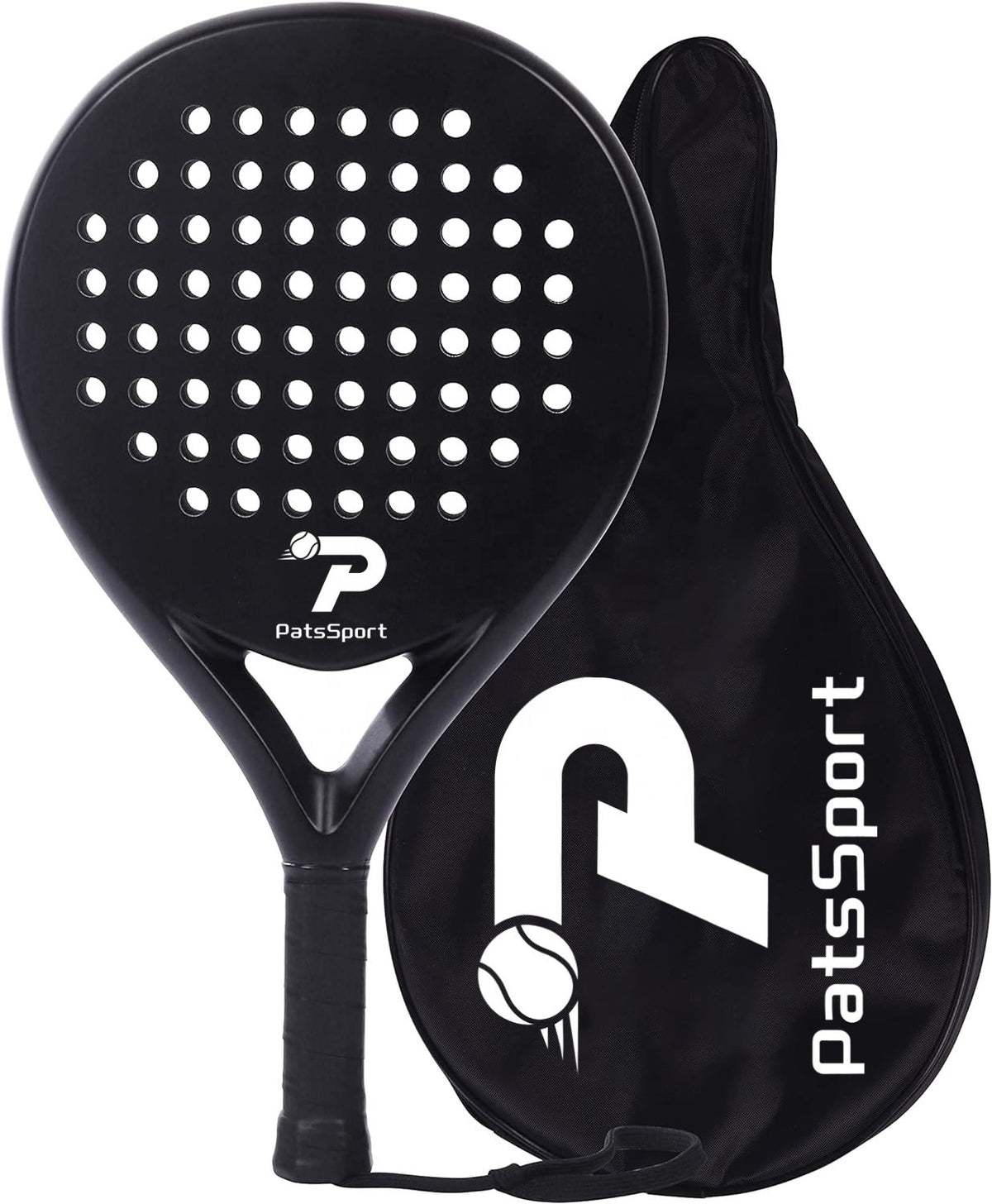PatsSport Daily Graphite Padel Racket with Cover – Four Colours