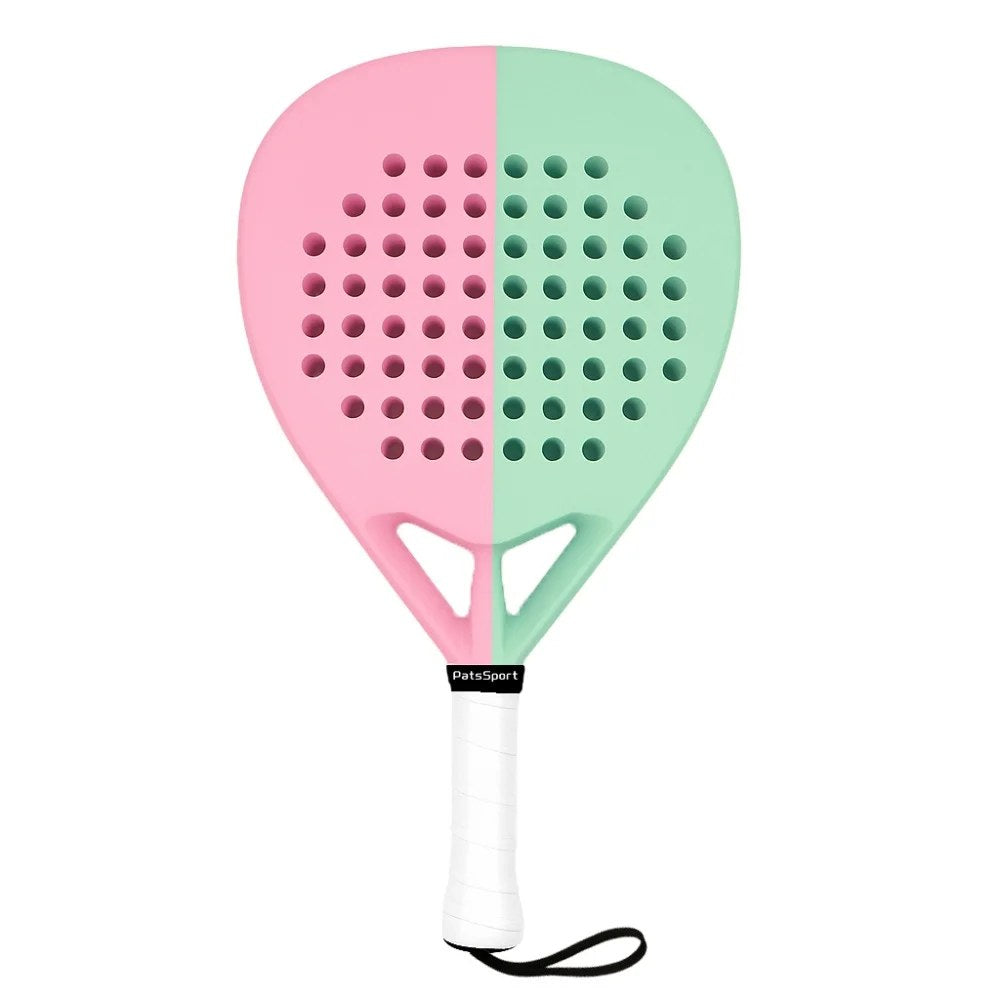 PatsSport Duet Two-Tone Carbon Teardrop Padel Racket – Pastel