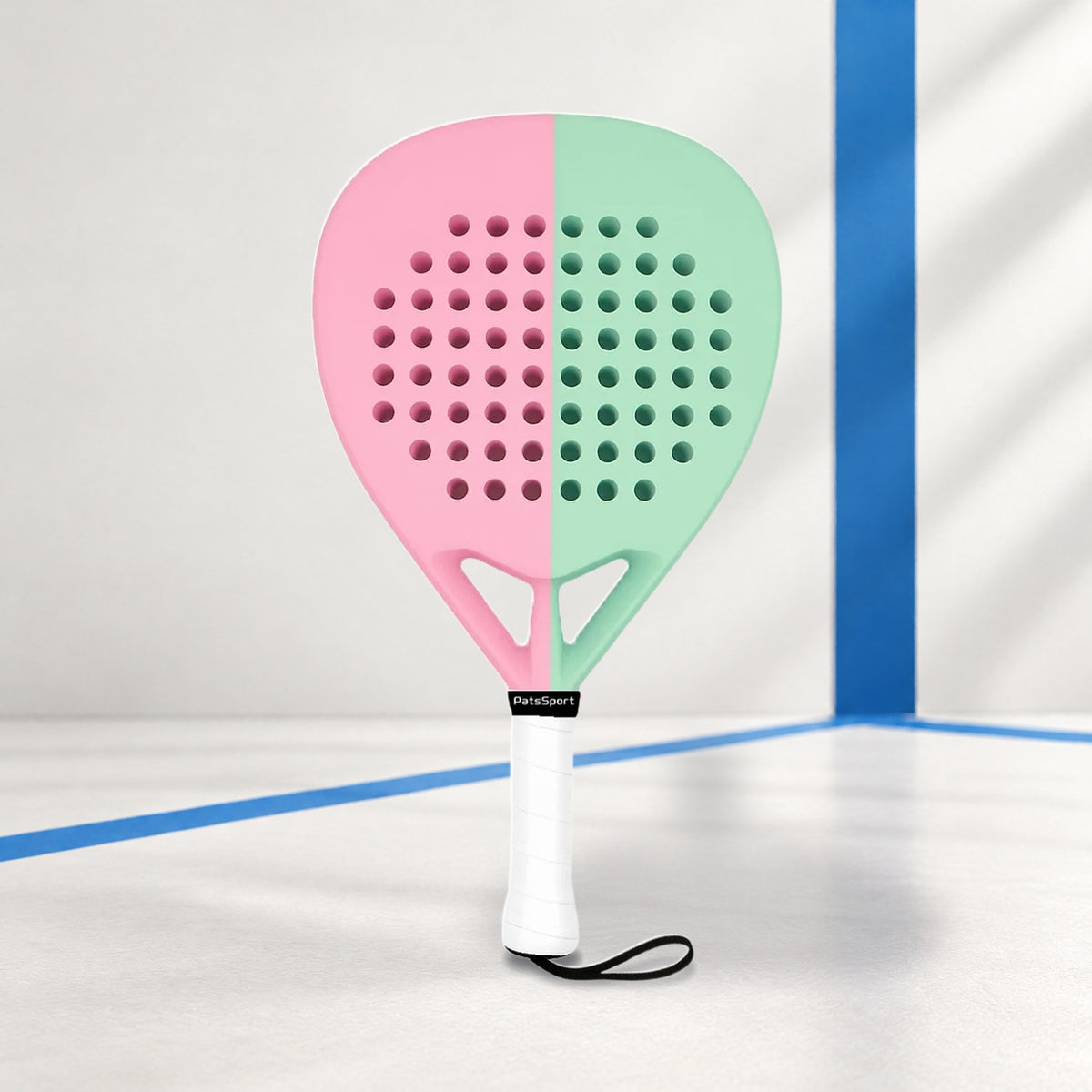 PatsSport Duet Two-Tone Carbon Teardrop Padel Racket – Pastel