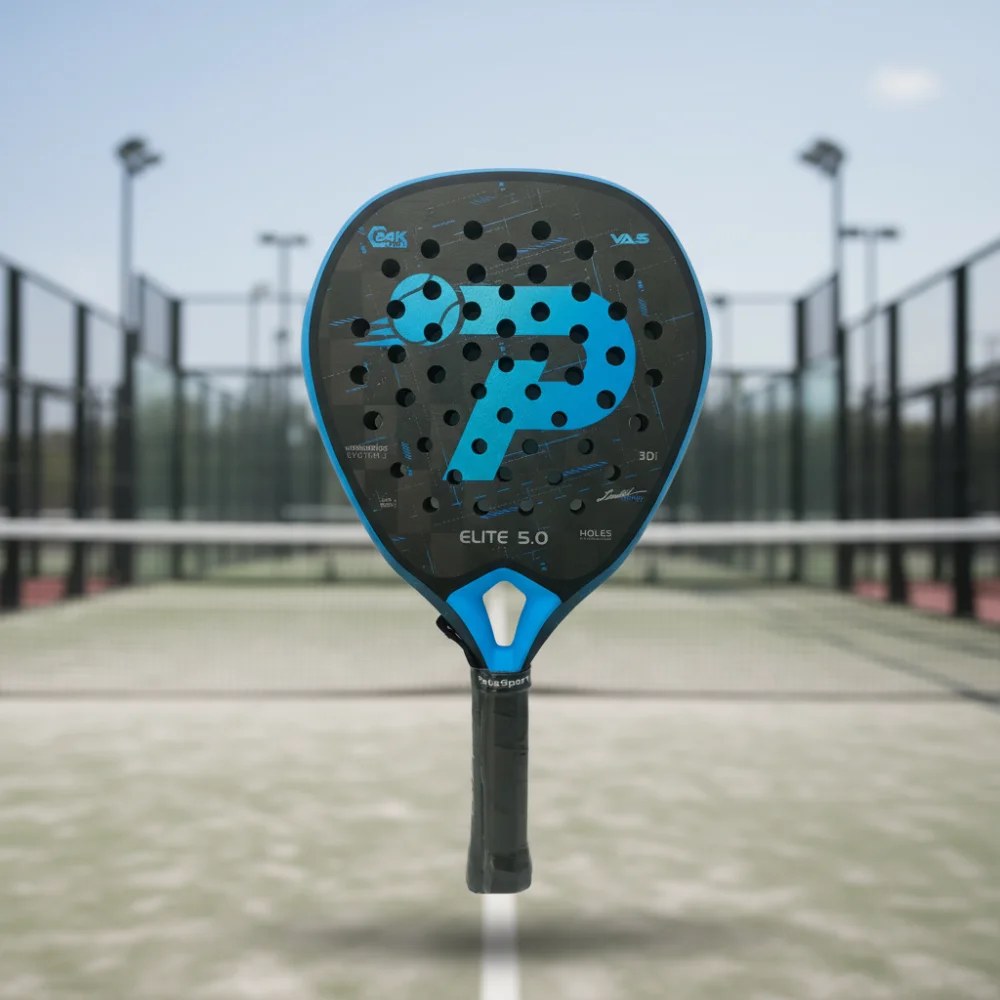 PatsSport Elite 5.0 24K Carbon Diamond Padel Racket – 3D Textured Face