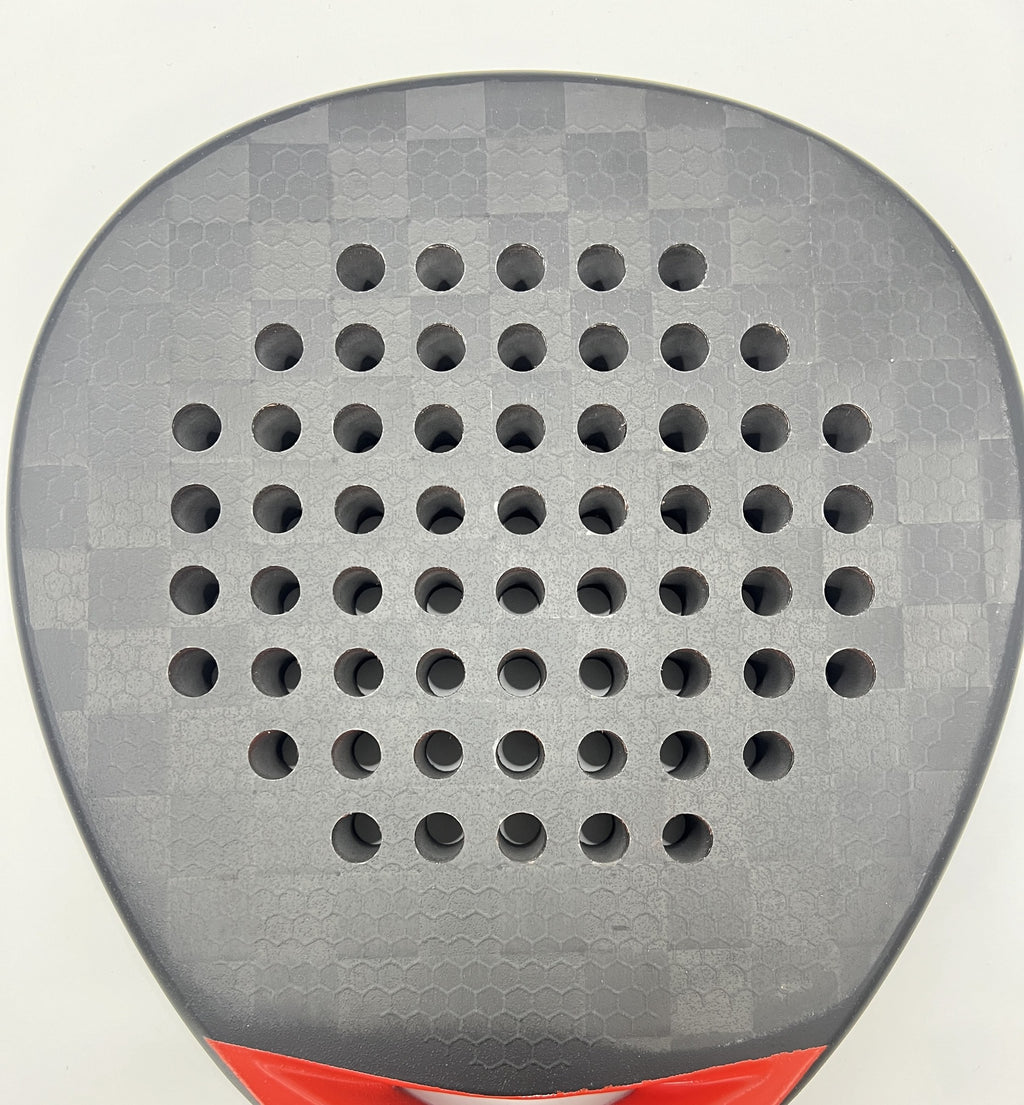 PatsSport Frost 18K Carbon Diamond Padel Racket – Matte Grey, 38 mm