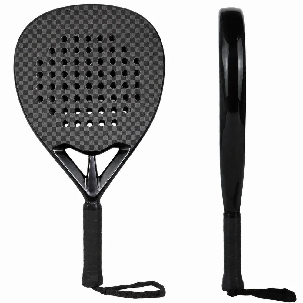 PatsSport Grit Diamond Padel Racket – Sandpaper Face, Carbon or Fibreglass