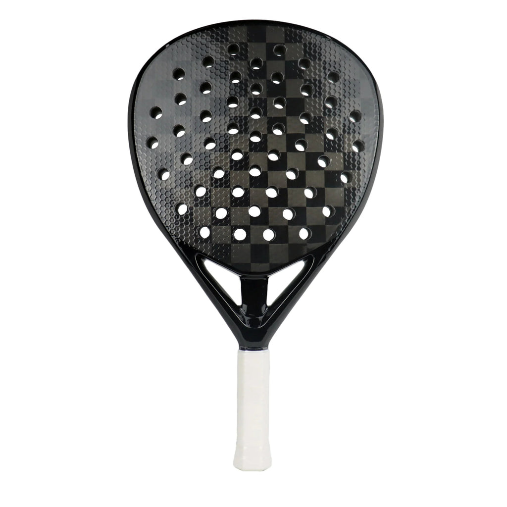 PatsSport Grit Diamond Padel Racket – Sandpaper Face, Carbon or Fibreglass