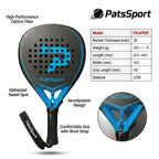 PatsSport Hue Carbon Diamond Padel Racket – Glossy 3D Finish