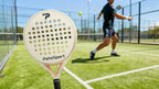 PatsSport Ivory Carbon Round Padel Racket – Cream, Pink Cover Option