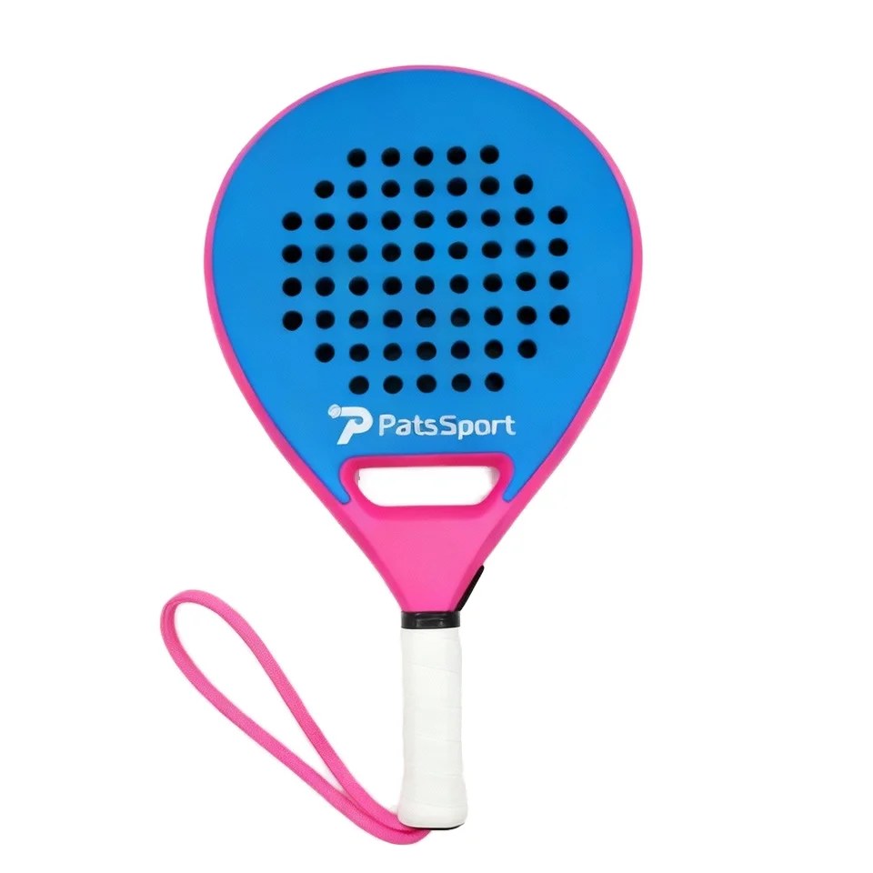 PatsSport Meringue Carbon Round Padel Racket – Pastel, 365g