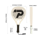 PatsSport Monogram Carbon Teardrop Padel Racket – Big P Graphic