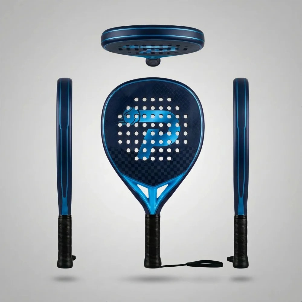 PatsSport Mosaic 12K Carbon Padel Racket – Large Dotted P Design