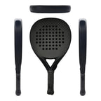 PatsSport Noir Carbon Diamond Padel Racket – Plain Black, 12K or 18K