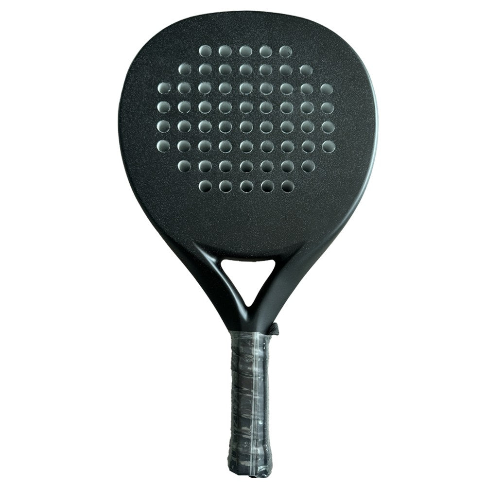 PatsSport Noir Carbon Diamond Padel Racket – Plain Black, 12K or 18K