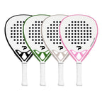 PatsSport Outline Carbon Padel Racket – White with Coloured Frame