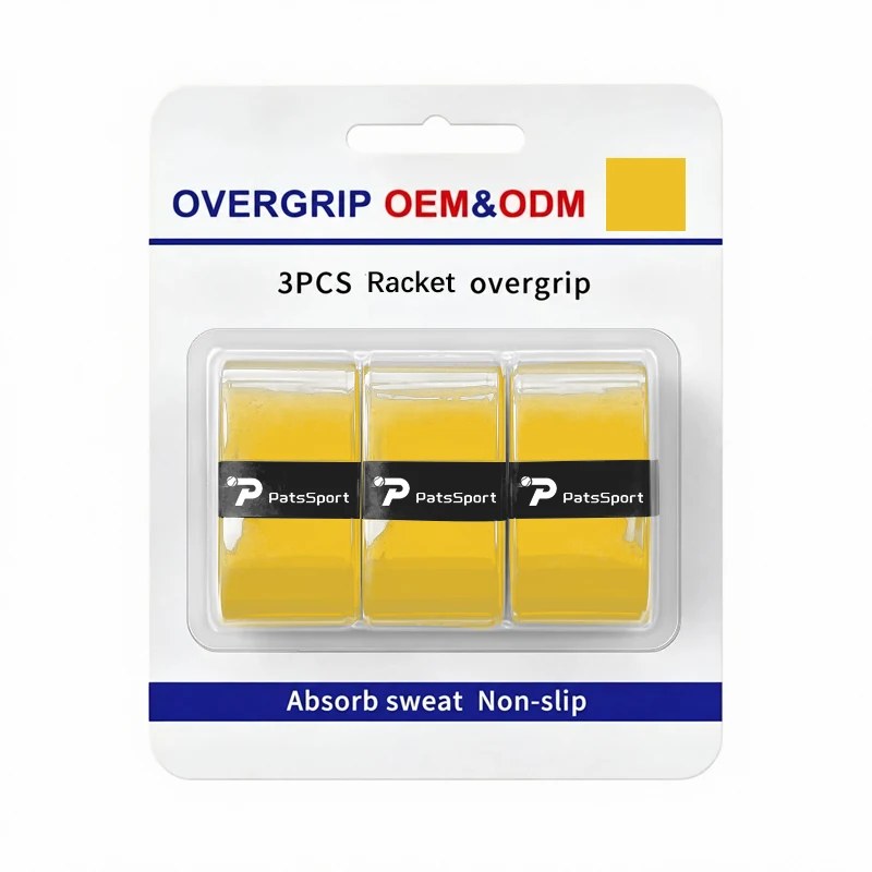 PatsSport Padel Overgrip 3-Pack on Blister Card – 0.65 mm PU