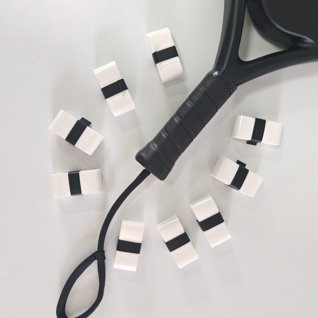 PatsSport Padel Overgrip Value Pack – 9 Overgrips, White or Black