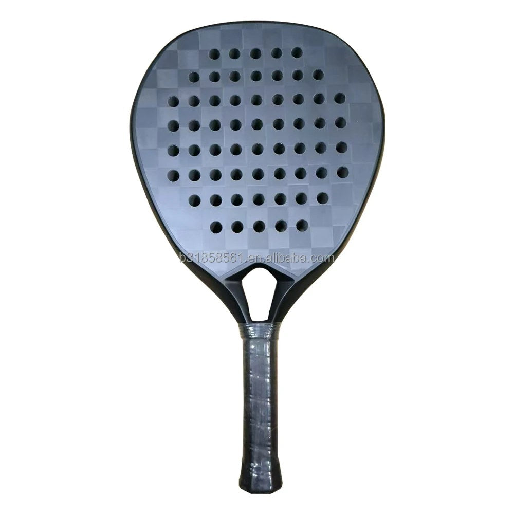 PatsSport Pearl Carbon Diamond Padel Racket – Glossy White or Black