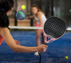 PatsSport Petal Carbon Diamond Padel Racket – Black Face, Pink Frame