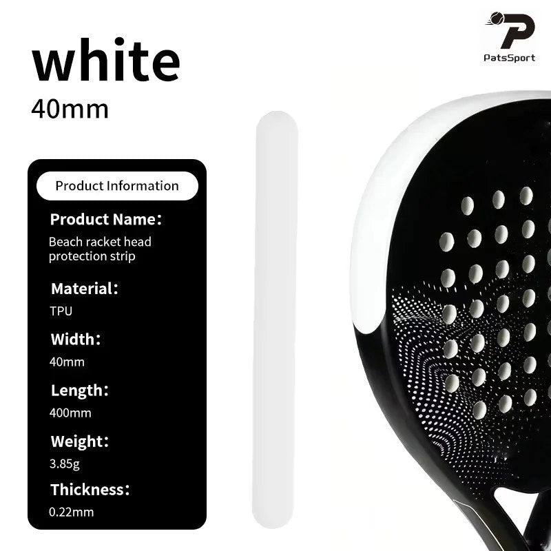 PatsSport Printed Padel Racket Frame Protection Tape – Amethyst or White