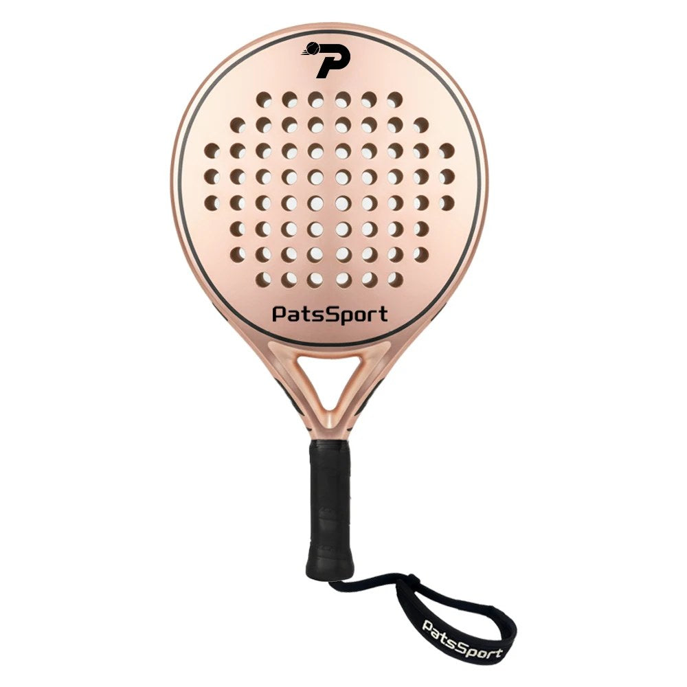 PatsSport Satin Carbon Padel Racket – Rose Gold, Deep Blue or Sage