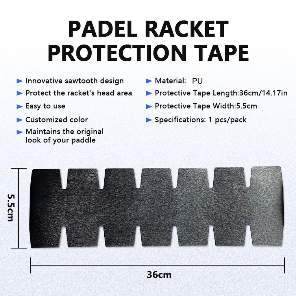 PatsSport Sawtooth Padel Frame Protection Tape – Clear or Black