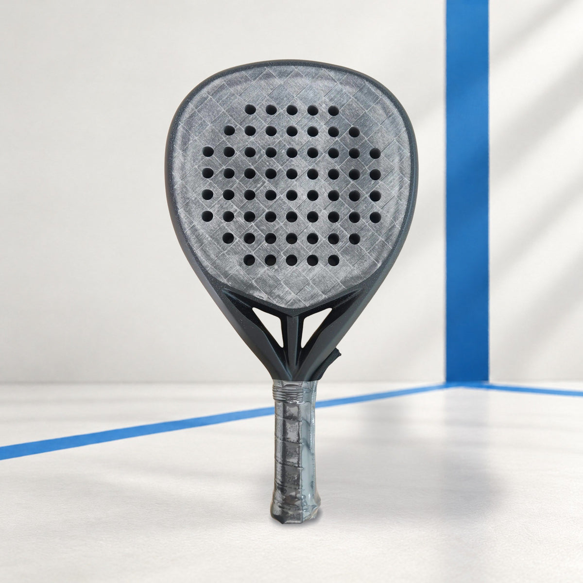 PatsSport Silverline 18K Carbon Diamond Padel Racket – Silver Frame