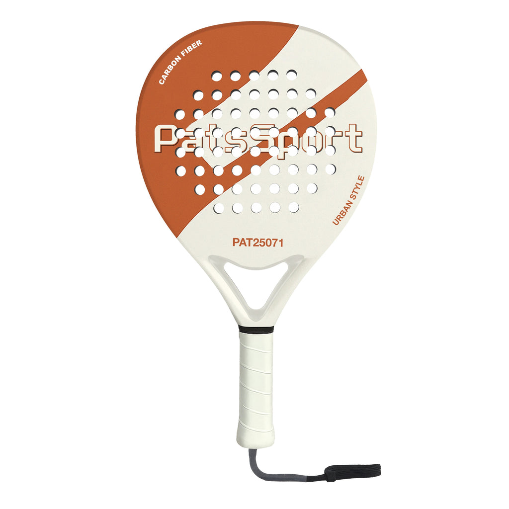PatsSport Slant Carbon Round Padel Racket – Colour-Block, 360g
