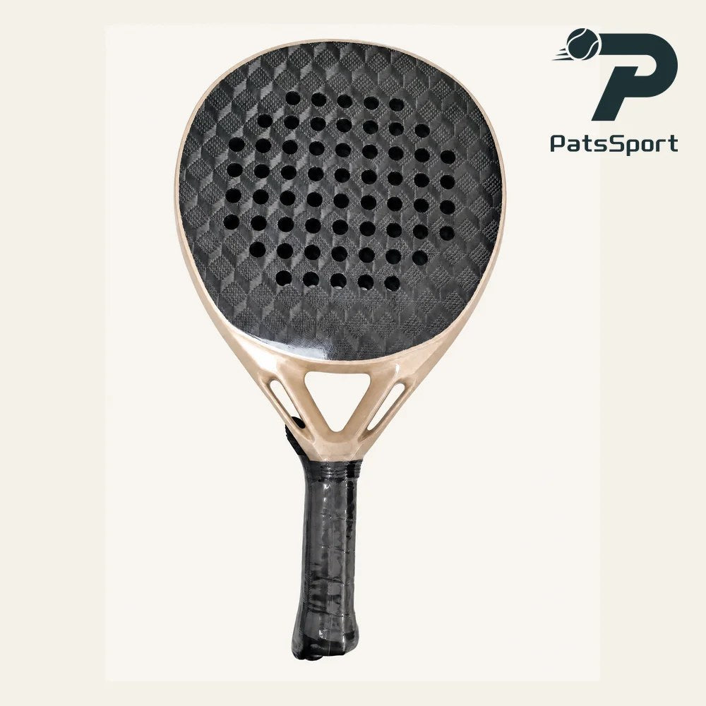 PatsSport Velvet Carbon Padel Racket – Black Face, 8 Pastel Frames