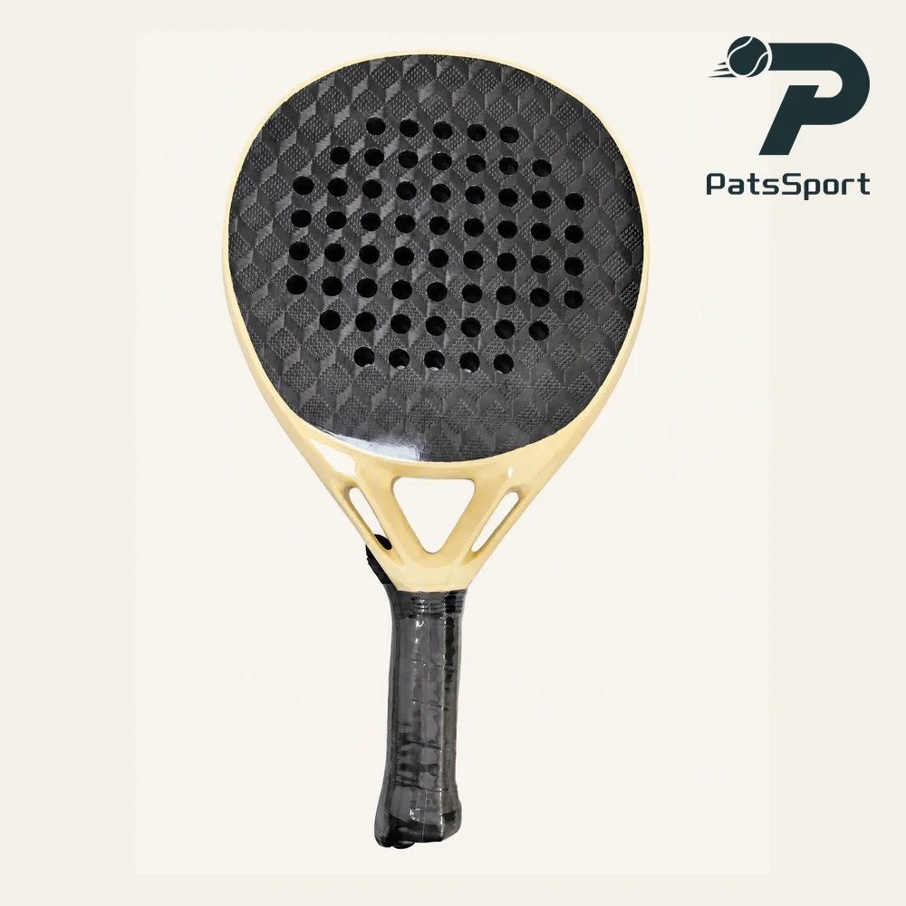 PatsSport Velvet Carbon Padel Racket – Black Face, 8 Pastel Frames