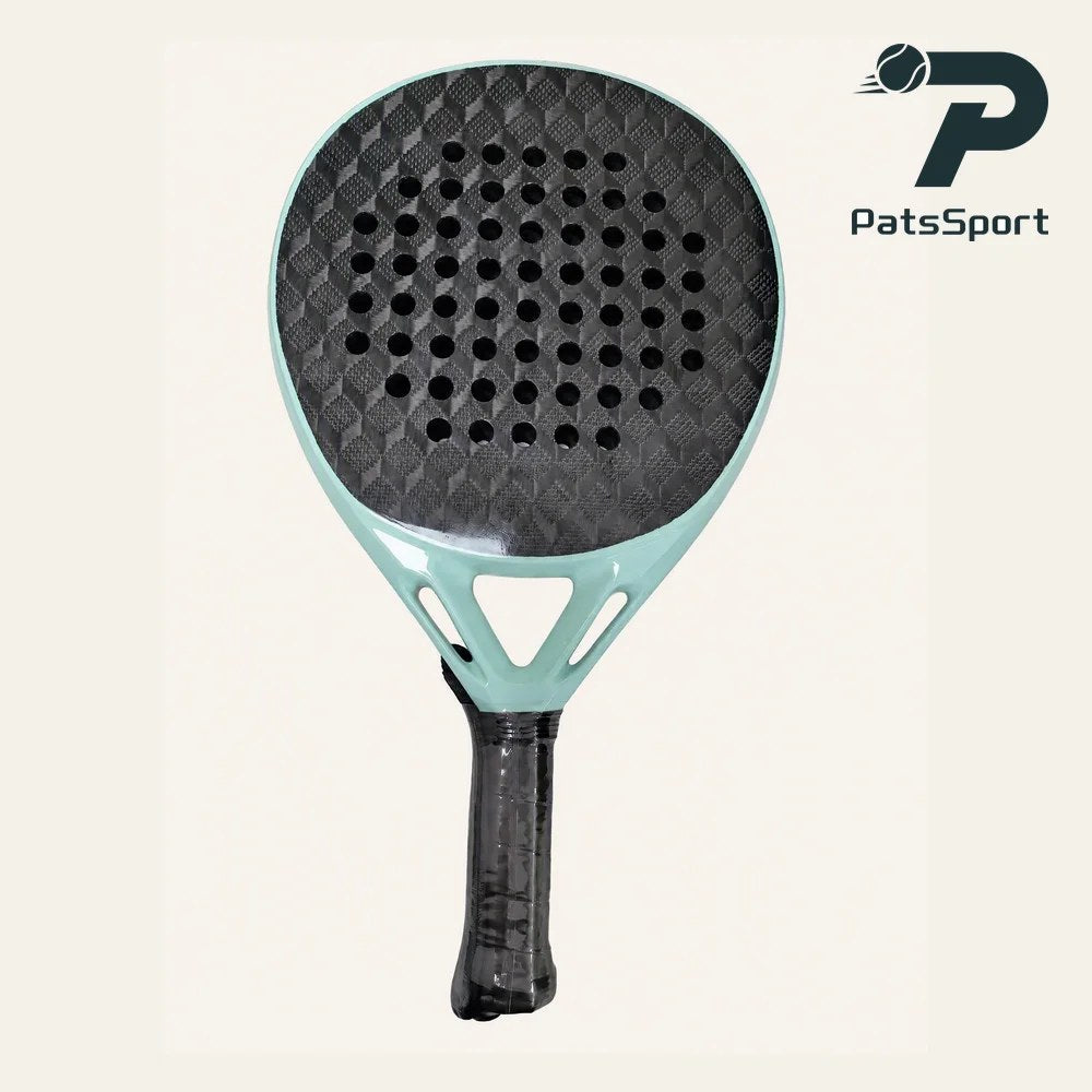 PatsSport Velvet Carbon Padel Racket – Black Face, 8 Pastel Frames