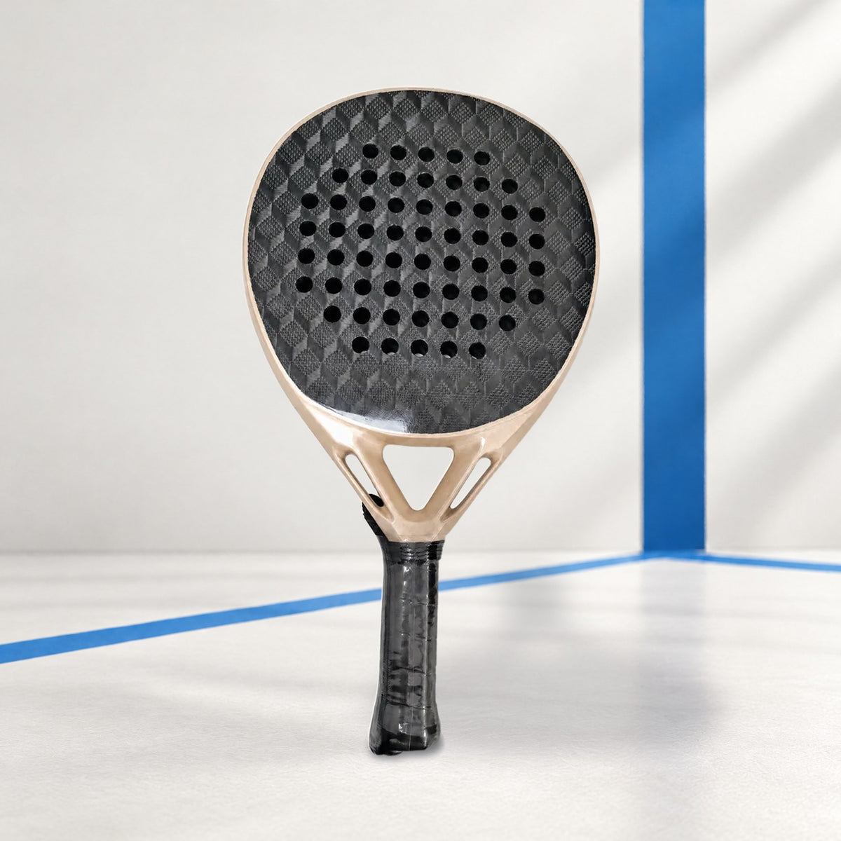 PatsSport Velvet Carbon Padel Racket – Black Face, 8 Pastel Frames